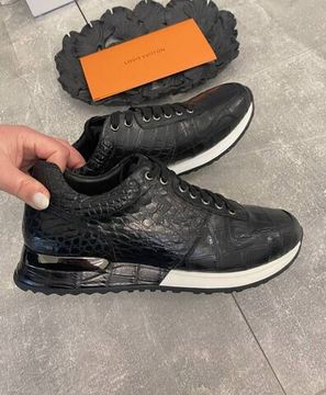 Кроссовки Louis Vuitton из кожи крокодила лимитированные BP-45988
