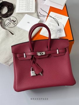 Сумка бордовая от Hermès Birkin BP5-007529