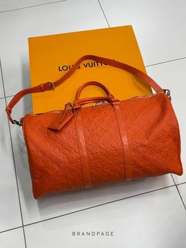 Сумка оранжевая от Louis Vuitton Keepall Bandoulière 50 BP5-613637