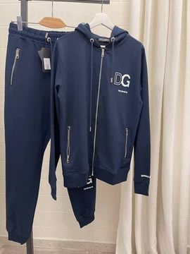 Спортивный костюм с рельефным логотипом синий Dolce & Gabbana BP-14445