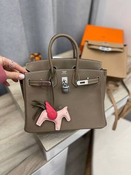 Премиум сумка Birkin женская 25, Swift кожа, PHW, Hermes BP-46618, цвет Etoupe