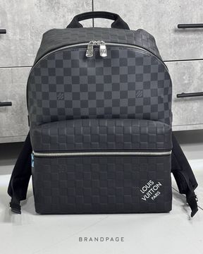 Рюкзак серо-чёрный в клетку от Louis Vuitton BP5-160387