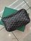 Косметичка чёрная с бело-коричневым узором и рыжей отделкой от Goyard BP5-777086 — фото 3 [TG 85cce0116d8e-003]
