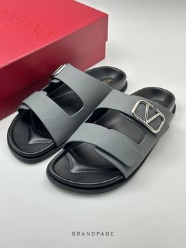 Шлепанцы серые от Valentino BP5-848430