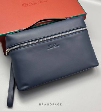 Клатч тёмно-синий от Loro Piana BP5-104567