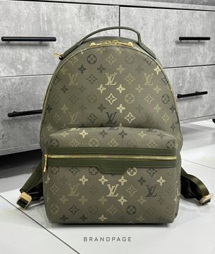 Рюкзак оливковый с контрастными монограммами от Louis Vuitton Discovery Backpack PM BP5-237488