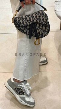 Женские кроссовки из кожи Dior B27 BPLUX12545