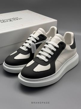 Кеды бело-чёрные от Alexander McQueen Oversized Retro Sneaker BP5-034389