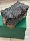 Косметичка чёрная с бело-коричневым узором и рыжей отделкой от Goyard BP5-777086 — фото 1 [TG 85cce0116d8e-001]