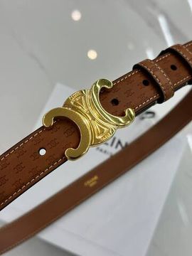 Премиальный кожаный ремень коричневый Celine BP-624142