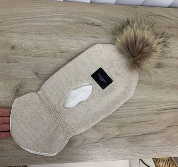 Премиальная шерстяная шапка-шлем Dolce & Gabbana