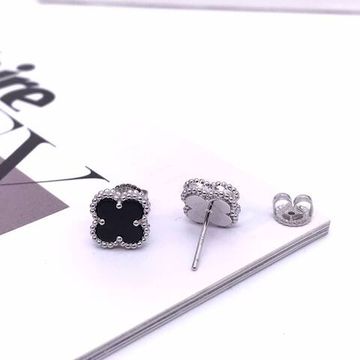 Коллекционные серьги-пусеты 1см Van Cleef BP-14672