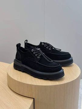 Трендовые ботинки черные замшевые Moncler BP-110044