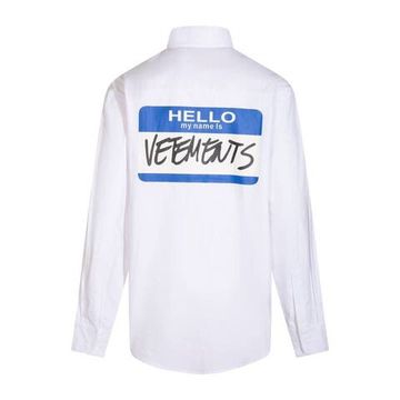 Рубашка белая Vetements BP-592973