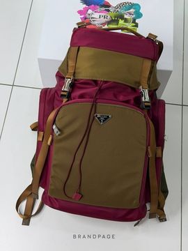 Рюкзак бордово-коричневый от Prada BP5-760466