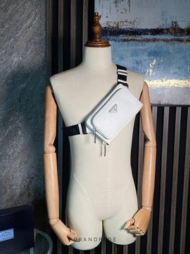 Поясная сумка белая от Prada BP5-286844