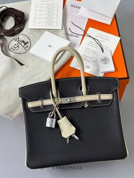 Сумка чёрно-бежевая от Hermès Birkin BP5-869582