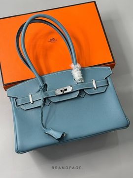 Сумка серо-голубая от Hermès BP5-117326