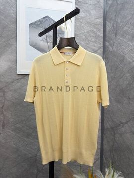 Поло из лиоцела Brunello Cucinelli BPLUX13012