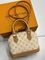 Сумка бежевая с розовым узором и рыже-коричневой отделкой от Louis Vuitton Alma BB BP5-879557 — фото 7 [TG 768707caace8-007]