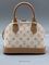 Сумка бежевая с розовым узором и рыже-коричневой отделкой от Louis Vuitton Alma BB BP5-879557 — фото 2 [TG 768707caace8-002]