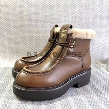 Сапоги кожаные Miu Miu BPLUX12440