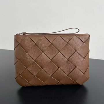Клатч коричневый от Bottega Veneta Diago Large Pouch BP5-191727
