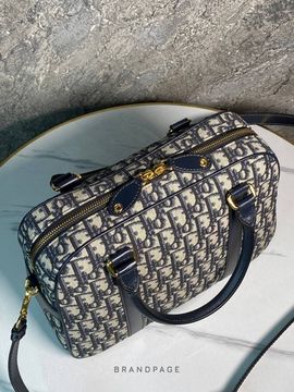Сумка бежево-синяя от Dior D-Vibe BP5-758653