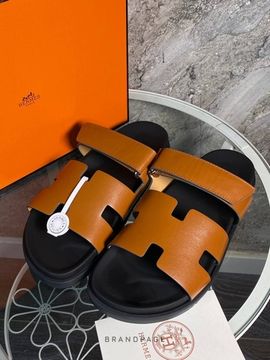 Сандалии коричневые от Hermès Chypre BP5-735264