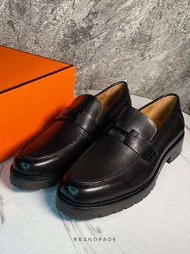 Лоферы чёрные от Hermès Gregoire BP5-253693