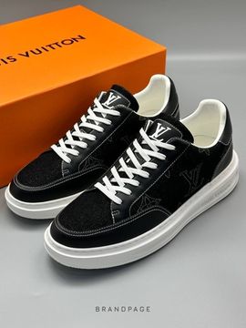 Кеды чёрные с белой подошвой от Louis Vuitton BP5-253686